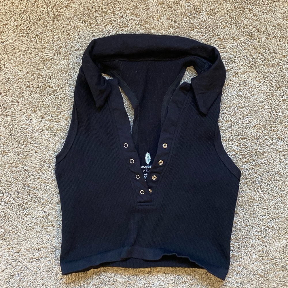 Free People Happiness Runs Collar Tank
